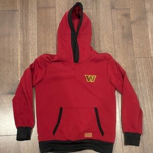 Red Commanders Hoodie with Black and Yellow Accents